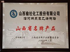 2008年山西省名牌產品