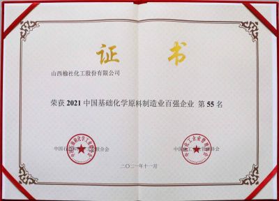 2021年中國制造業百強企業獎牌